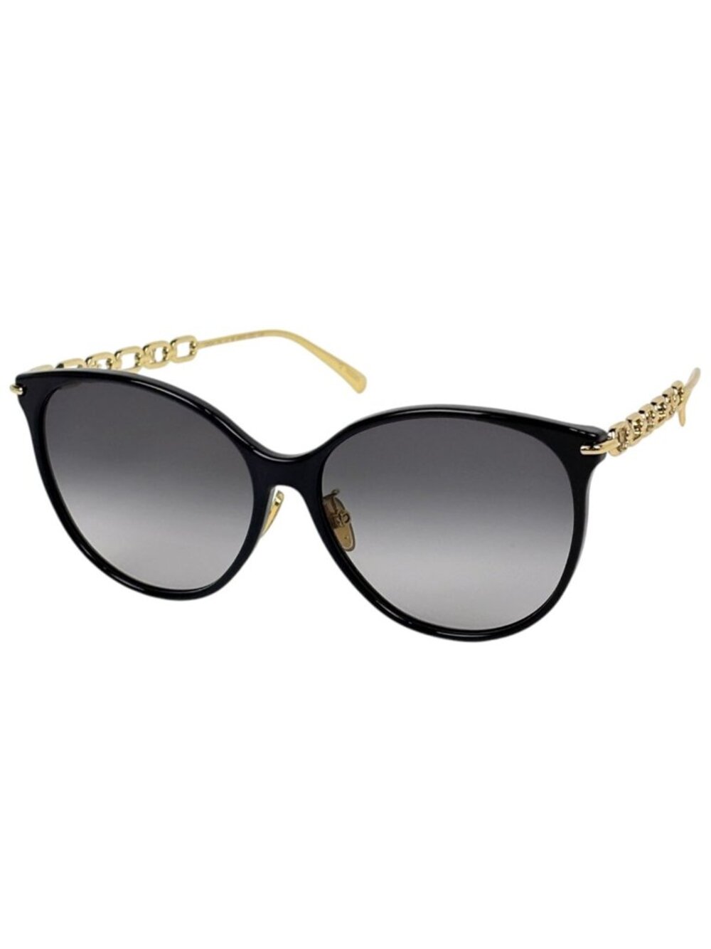 Louis Vuitton My LV Chain Two Cat Eye Sunglasses Eyewear Acetate Metal Black